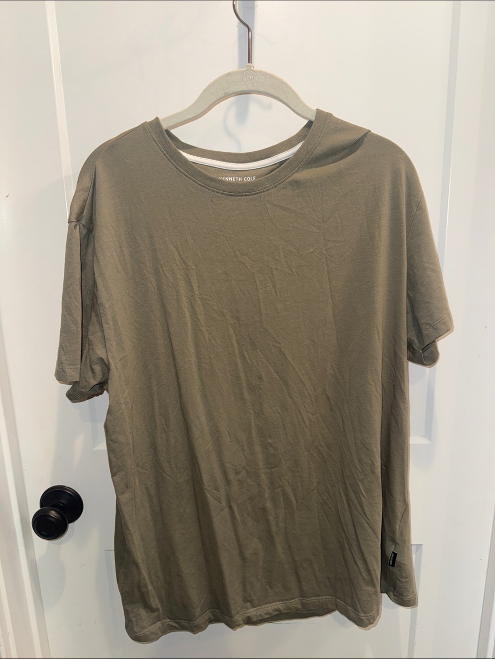 Kenneth Cole Olive Green Crewneck Short Sleeve Tee